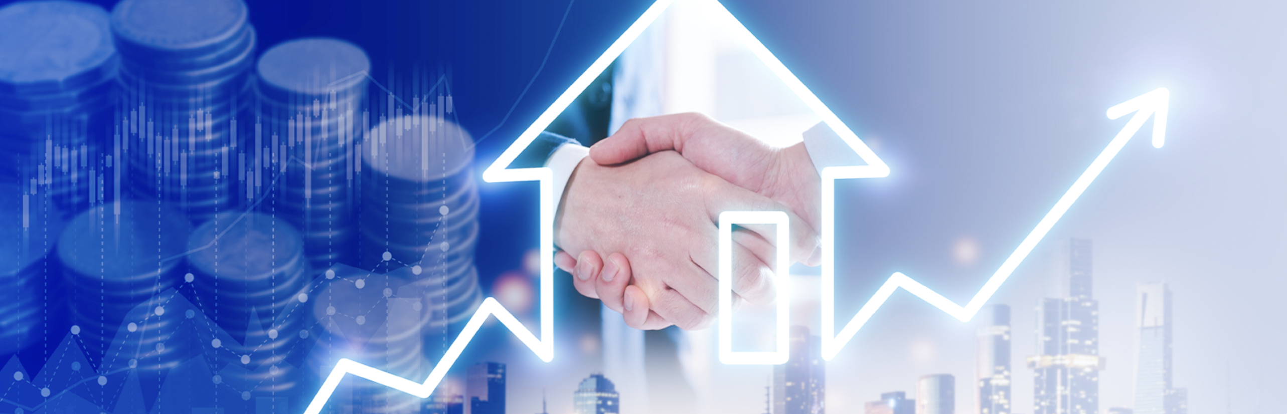 Real estate business growth background